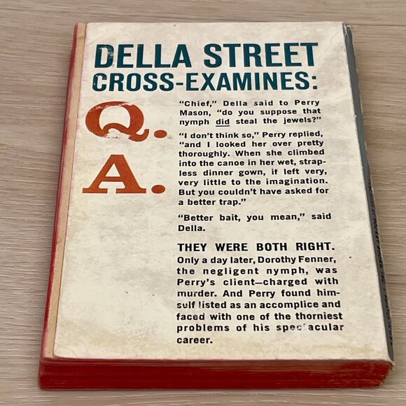 Perry Mason Case of the Negligent Nymph 1961 Pocket Book Edition Out of Print - Picture 15 of 16